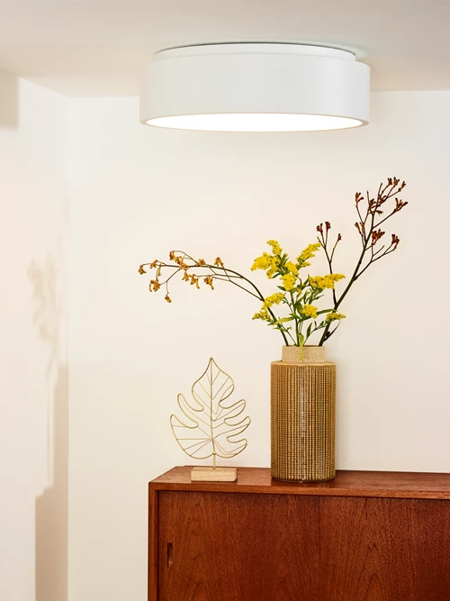 Lucide TALOWE LED - Flush ceiling light - Ø 45,5 cm - LED Dim. - 1x30W 3000K - White - atmosphere 1